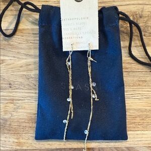 Anthropologie Gold and Silver Dangle Earrings